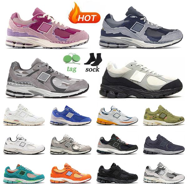 

2002r designer running shoes for mens women 2002 r bb2002r protection pack pink grey purple black phantom the basement sail trainers outdoor, White;red