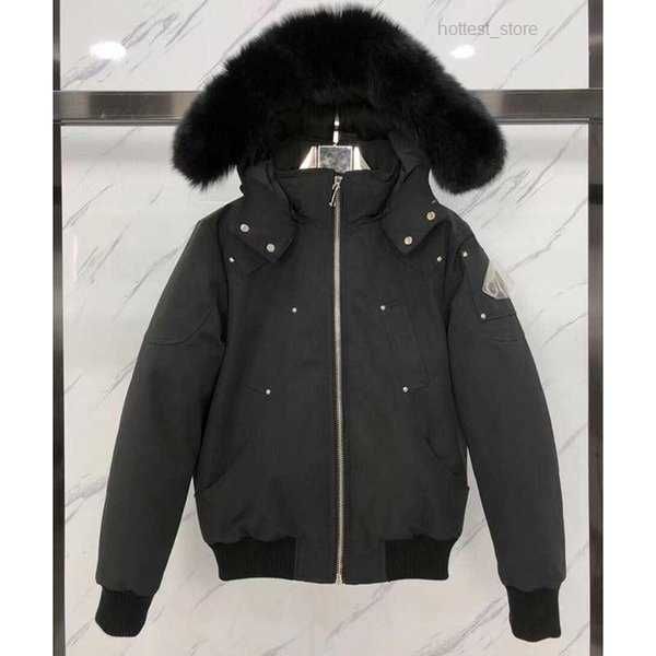 

moose men's down parkas fast ship women jacket duck moose coats men winter puffer keep warm portable windproof coatmen's winter ja, Black