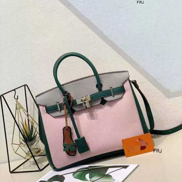 

designer bags birkin handbags herme premium leather platinum versatile color matching design kelys portable large have logo frj 59yt