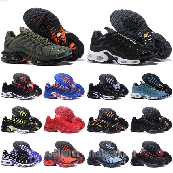 

casual shoes running trainer hyper blue wolf grey black red triple white womens pink prim rainbow tn plus mens 40-47