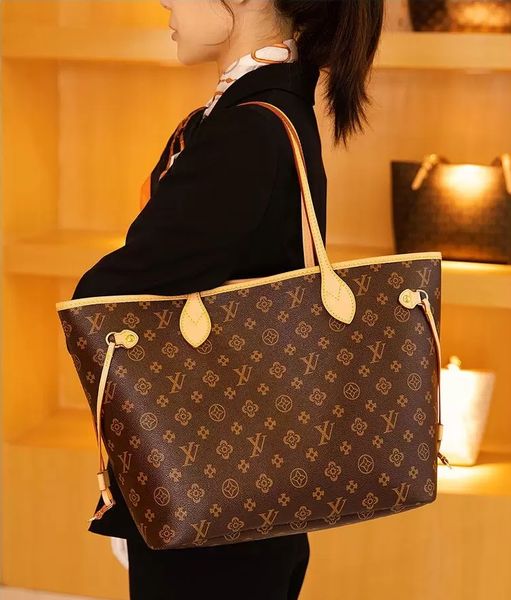 

2pcs women handbags ladies designer composite bags lady clutch bag shoulder tote female purse wallet louise purse vutton crossbody viuton ba