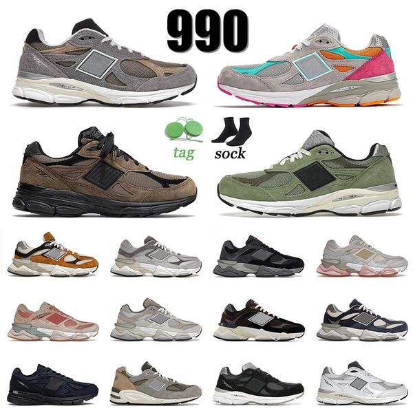 

designer 990 9060 running shoes 990v3 for mens women trainers teddy santis marblehead incense dtlr miami drive jjjjound olive brown black sn