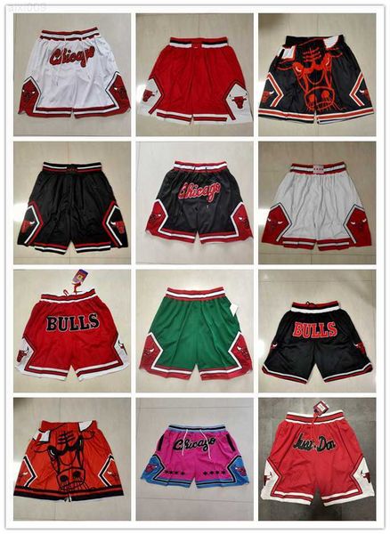 

chicago''bulls''men throwback basketball shorts pocket basketball jerseys 23 michael jor dan 33 scottie pippen 91 dennis, Black