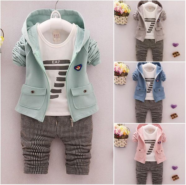 

kids baby clothing set for boys spring autumn cotton fashion boy 3 pieces set children baby casual clothes5446137, White