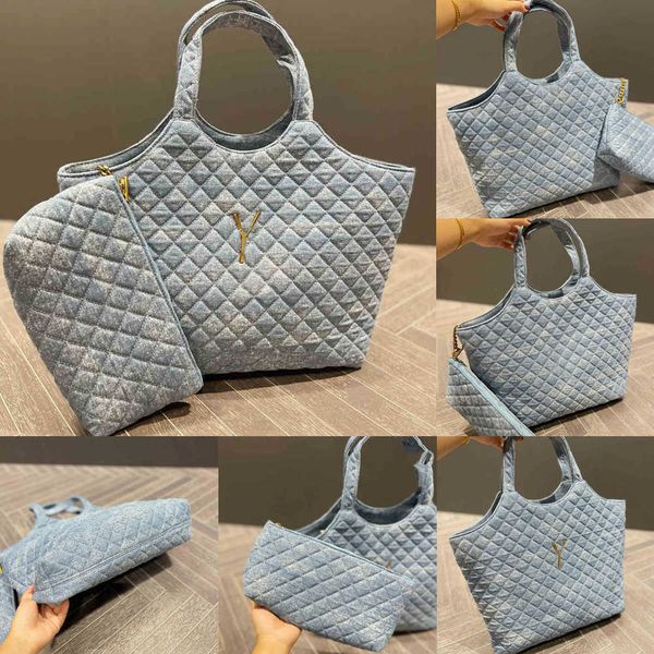 

new ylogo shoulder bags ybag designer handbag diamond women big logo tote bag simple shoulder messenger shopping bags with wallet 220804