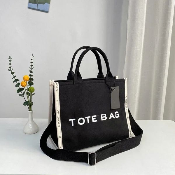 

bag totes marc tote women casual canvas designer bags single shoulder diagonal trend letter leisure fashion high capacity handbags