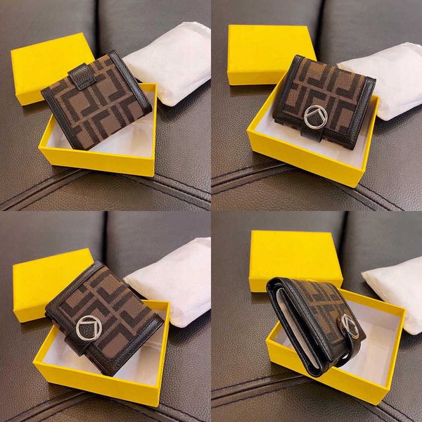 

wallets short tri-fold wallets designer wallet for women f letter designer bag card holder coin multi-purpose cardholder lady coin242h, Red;black