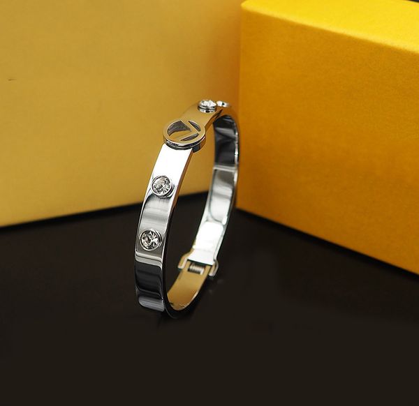 

designer gold bangel rose bracelets love hoop bracelets luxurys designers bangles letter bracelet for women charms fashion bangle, Black