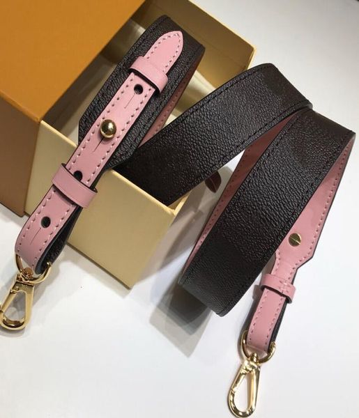 

famous designer brand new genuine leather women handbag wide shoulder long strap bandouliere crossbody bag adjustable belt with bo2975796, Black