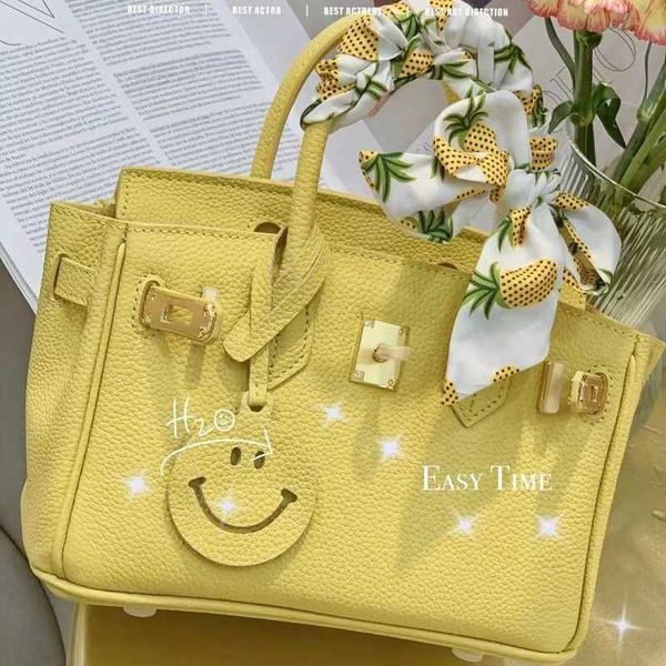

bags 7a herme birkin women's home new style bag h in spring and summer of 2022 small highgrade layer cowhide portable diagonal one shou