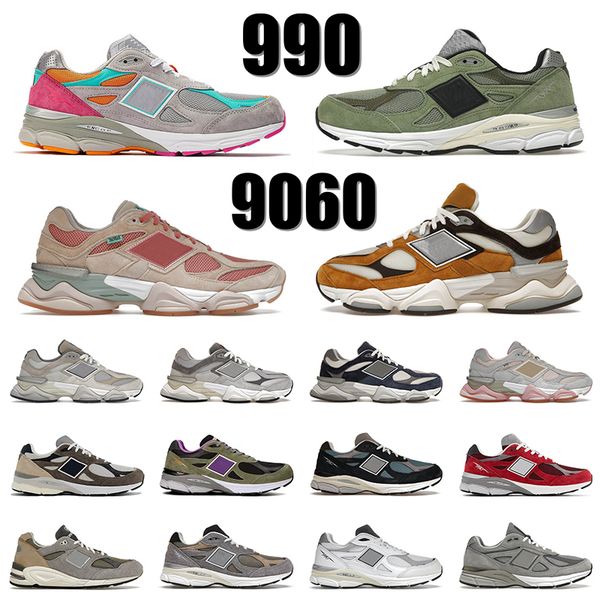 

9060 990v3 mens women running shoes joe freshgoods inside voices workwear 990 v3 x jjjjound olive dtlr miami drive scarlet sea salt trainers