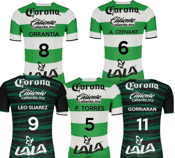 

soccer jerseys 22-23 santos laguna thai quality yakuda 9 leo suarez 11 gorriaran 8 orrantia 6 a. cervantes design your own football wear, Black;yellow