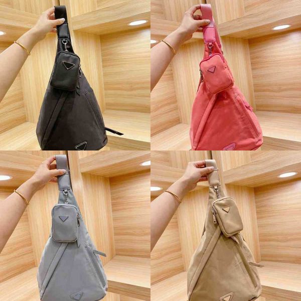 

evening bags pbag triangle designer bag women luxury brand handbag shoulder leather designer nylon crossbody change mobile phone purses 1224