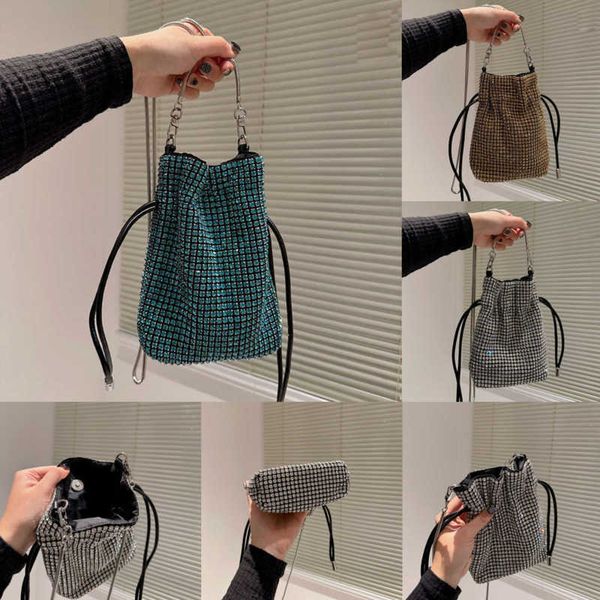 

totes shiny bucket bags diamonds tote shoulder designer quality designers cross body handbag women fashion colorful woman purse 221223
