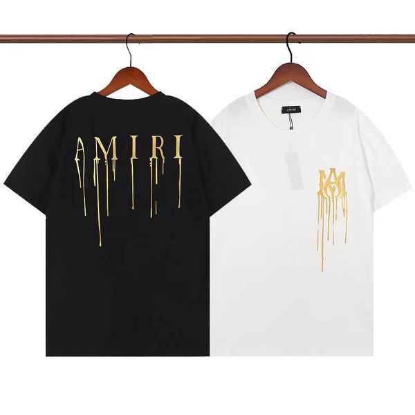 

amirs autumn 2023 new men's t-shirts men and women's t shirt couple set men's shorts retro full print pullover sweater black, White;black