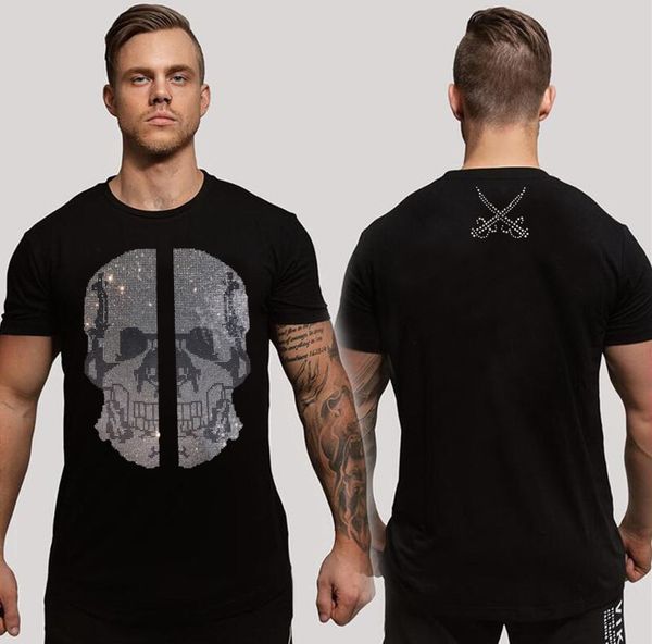 

borunke fashion brand men t shirt new summer casual tees men's male 4 colors, White;black