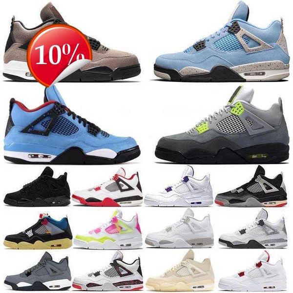 

2023 ogjumpman 4 men basketball shoes for women black cat 4s bred unc university blue cactus white grey mens pure royalty men sport sneakers
