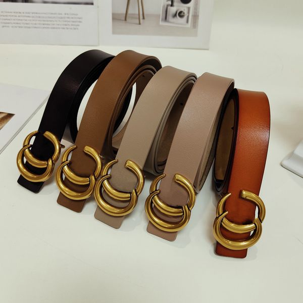 

luxurys deingers belts fashion designer belt trend letter jeans with woman and man leisure retro decoration pin buckle accessories 3.0 wide, Black;brown