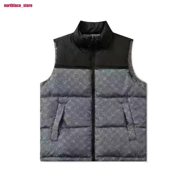 

2023 fashion men vest coat down cotton waistcoat designs mens and women's no sleeveless jacket puffer autumn winter casual coats couple, Black