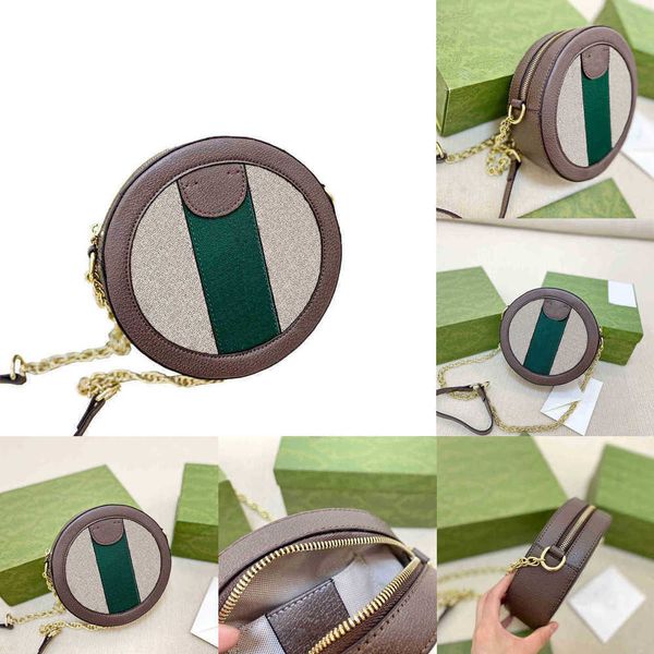 

new shoulder bags gbag round bag for women chain handbags designer fashion color matching classic shoulder bag messenger letters print 22082