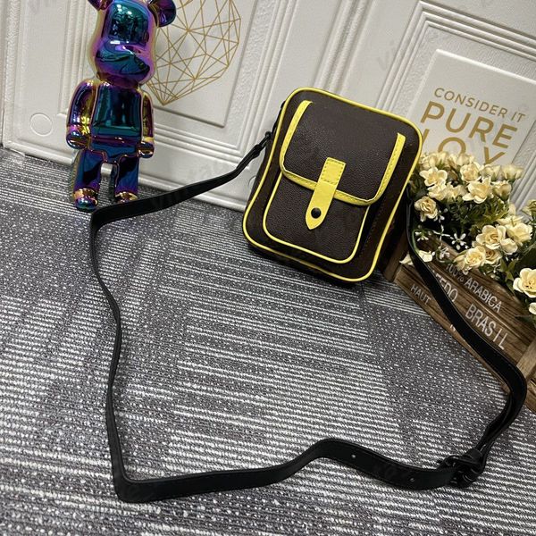 

chriser mini crossbody bag wallet men messenger purse canvas leather flap phone bags mono totes matte metal hardware adjustable straps shoul