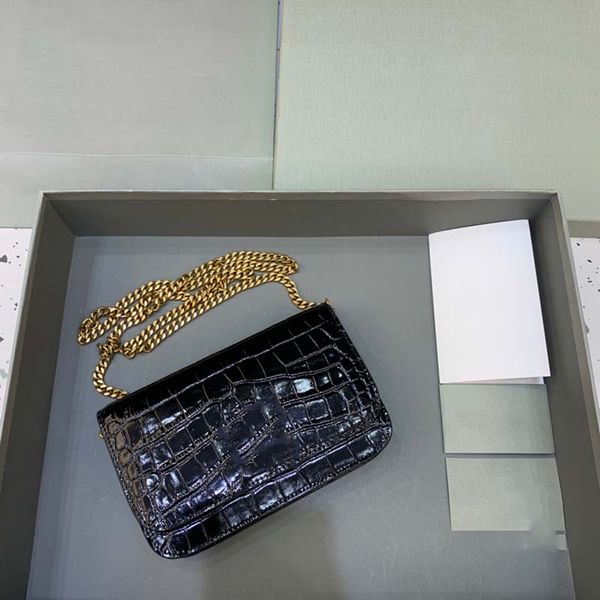 

luxurys crossbody 7a bag fashion women famous classical designer lady cross body bags handbag female satchel purse gold silver chain leather