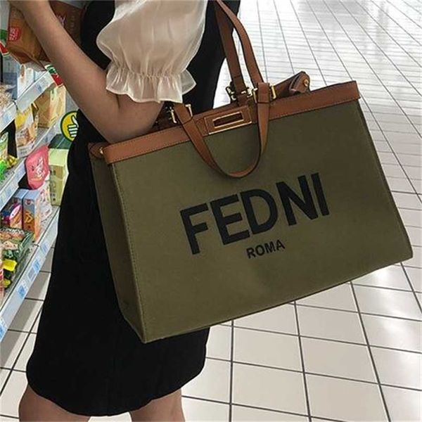 

big 2023 summer new versatile casual letter canvas tote fashion portable one shoulder large capacity women's bag 50% off wholesale stor, Black;red