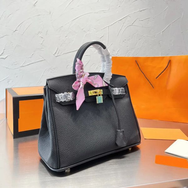 

totes 5a handheld birkin handbag luxury fashion brand women bag handbag straps and packaging 25cm 30cm 35cm