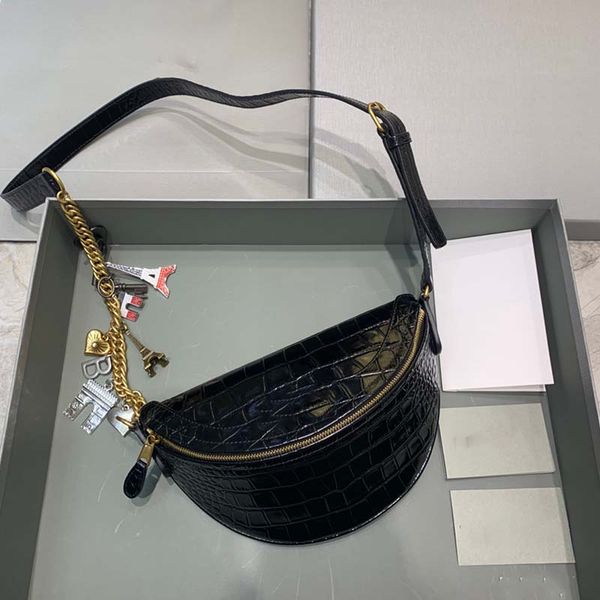 

designer bags handbag classic plain black cross body real genuine leather with letter women fashion marmont sleek minimalist belt pack cool