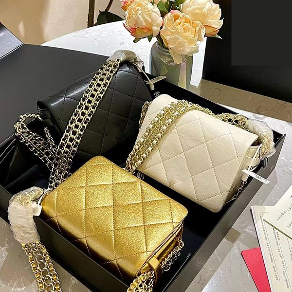 

chain shoulder bags genuine sheep leather crossbody purse women handbags fashion girl purse designer luxury with floded box wxz23012-135