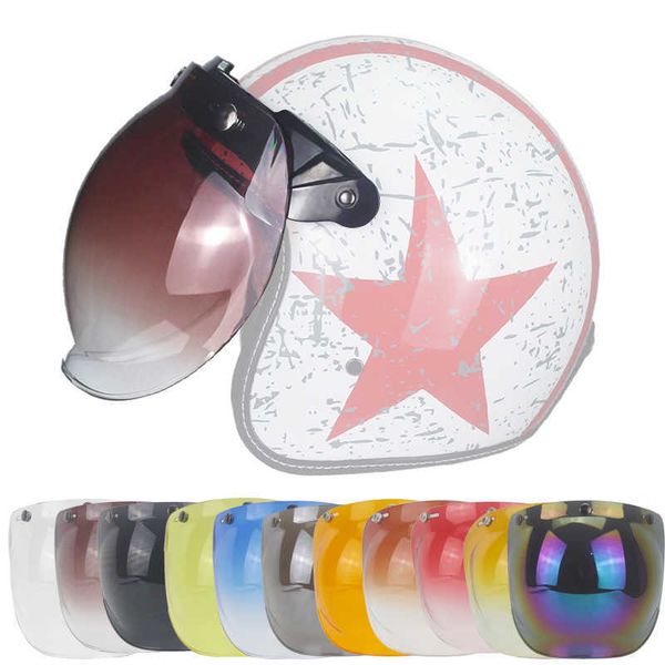 

motorcycle helmets 12 colors bubble visor outdoor retro sun evo motorcycle helmet protective shield 0105