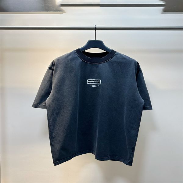 

men's t-shirt 2023 t-shirts balencaigaity fashion cotton soft wrinkle resistant printed letter casual student short sleeve 06-01, White;black