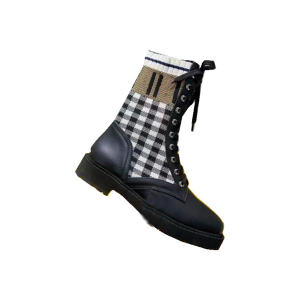 

designer woman letter boots man snow canvas high leather boot breathable black lace up shoes fashion genuine winter shoe with small bag orig