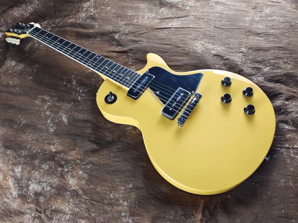 

standard electric guitar 1960s mahogany tv yellow cream vintage accessories and black p90 pickup available