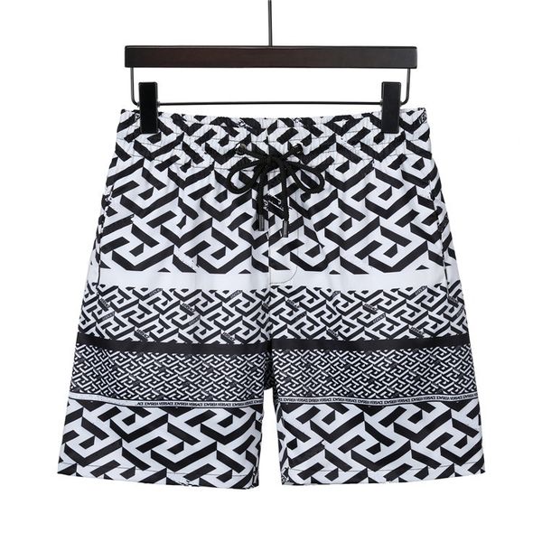 

2023 mens swim trunks quick dry surf shorts new fashion letter print board beach shorts men summer short sleeve swimwear holiday outdoor pan, White;black