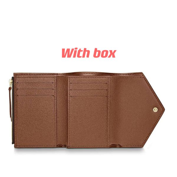 

611s 66s wallets wholesale victorine leather wallet for female multicolor designer short card holder women purse classic zipper pocket, Red;black