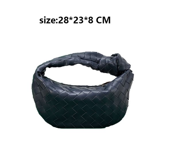 

designer bag luxury black leather knitting clutch bag triangular