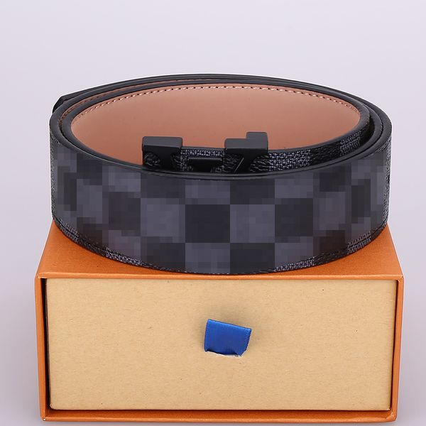 

genuine leather ladies men designers belts classic fashion luxury casual letter l smooth buckle womens mens leather belt carry 12 styles wid, Black;brown