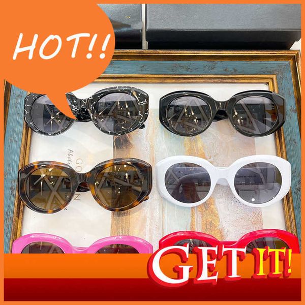 

designer sunglasses from luxury brands family b's new plate round frame men's and women's trendy ins net star bb0235s, White;black