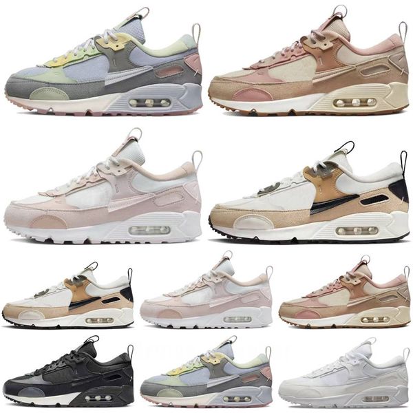 

classic 90 futura running shoes triple black infrared leather mash white yellow grey volt obsidain moss designers sports trainer sneakers 36