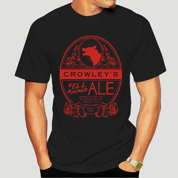 

men's t-shirts shirts supernatural crowleys hell hound ale man woman t-shirt usa sizess to 2xl, White;black