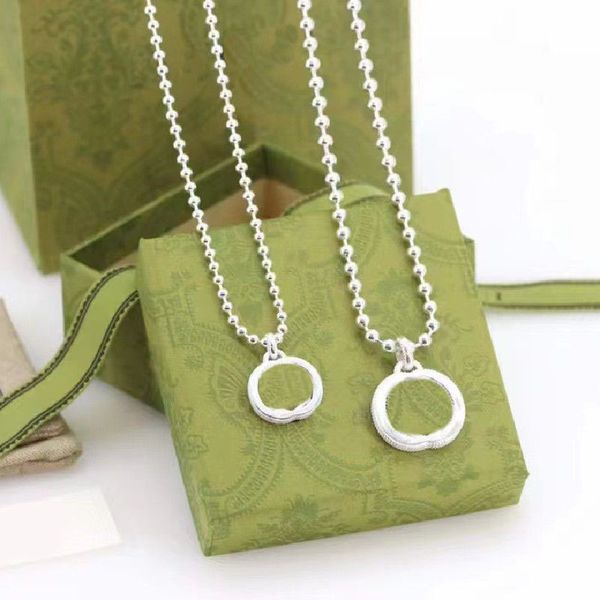 

simple plated silver necklace classic sweater chain valentines day lady gifts hypoallergenic jewelry designer circle pendant necklaces for t