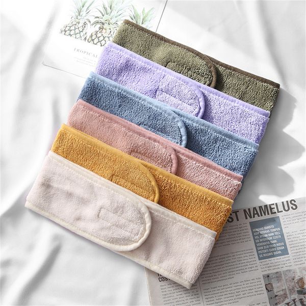 

headbands soft toweling hair accessories girls headbands for face washing bath makeup hair band for women adjustable spa headband, Silver