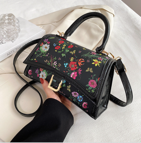 

new printed women's bag fashionable shoulder crossbody small square bags textured handbag
