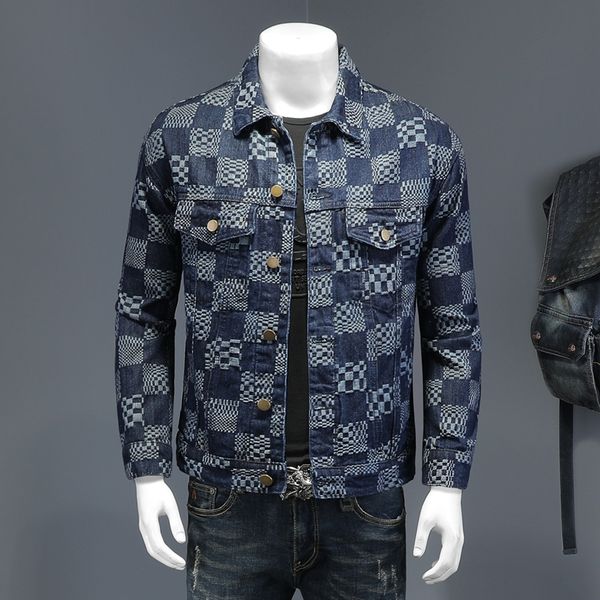 

spring autumn stitching baseball uniform jacket male couple street ruffian handsome loose casual denim men and women motorcycle jacket, Black;brown
