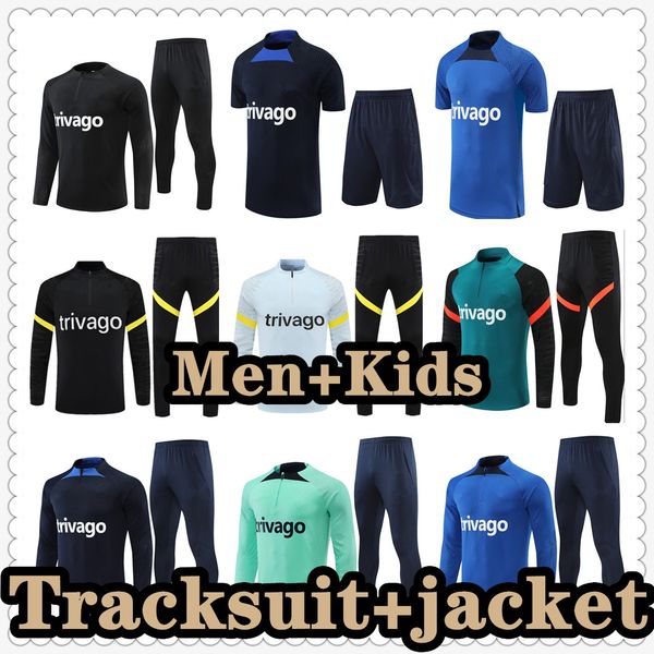 

22 23 cfc kovacic tracksuit soccer jerseys werner pulisic ziyech sterling jorginho t. silva mount kante chilwell havertz football shirt unif, Black;yellow