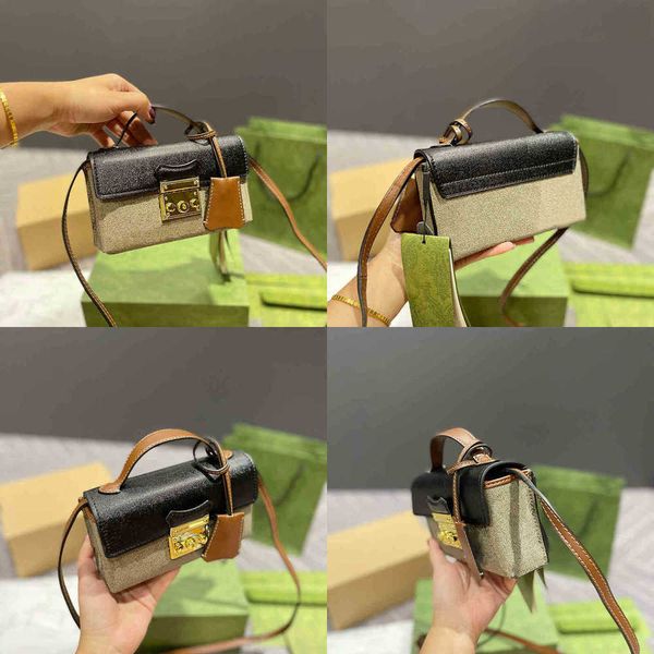 

designer shoulder bag women small totes luxurys handbags fashion color matching small square padlock crossbody bag vintage purse handbag 220