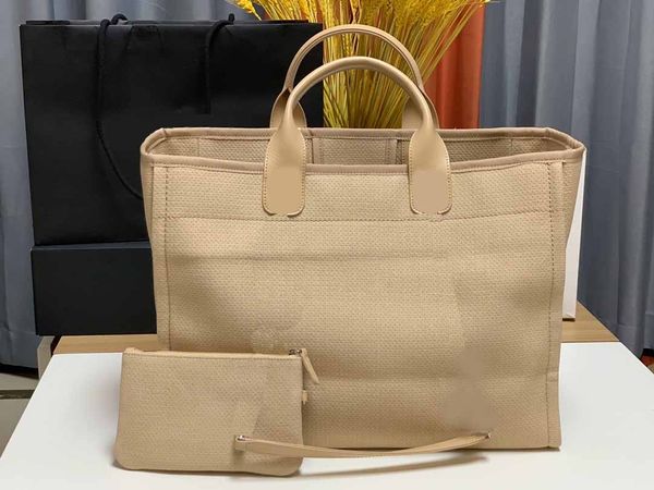 

women beach totes designer bag women's one shoulder portable shopping bags large capacity mommy fashion simple chain design early sprin