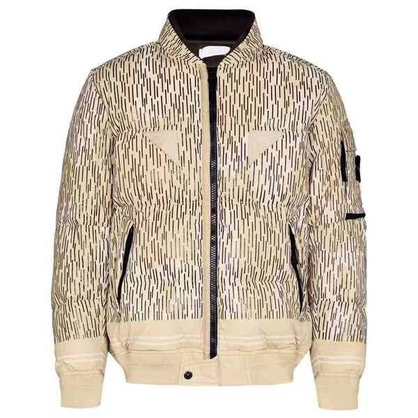

2022 compass embroidery jacket autumn and winter new fashion men's and women's jackets warm down coat, Black;brown