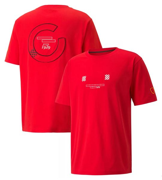 

2022f1 formula one short sleeve t-shirt formula one team version racing suit crewneck tee official same style can be customized plus size